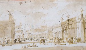 Piazza San Marco de Francesco Guardi